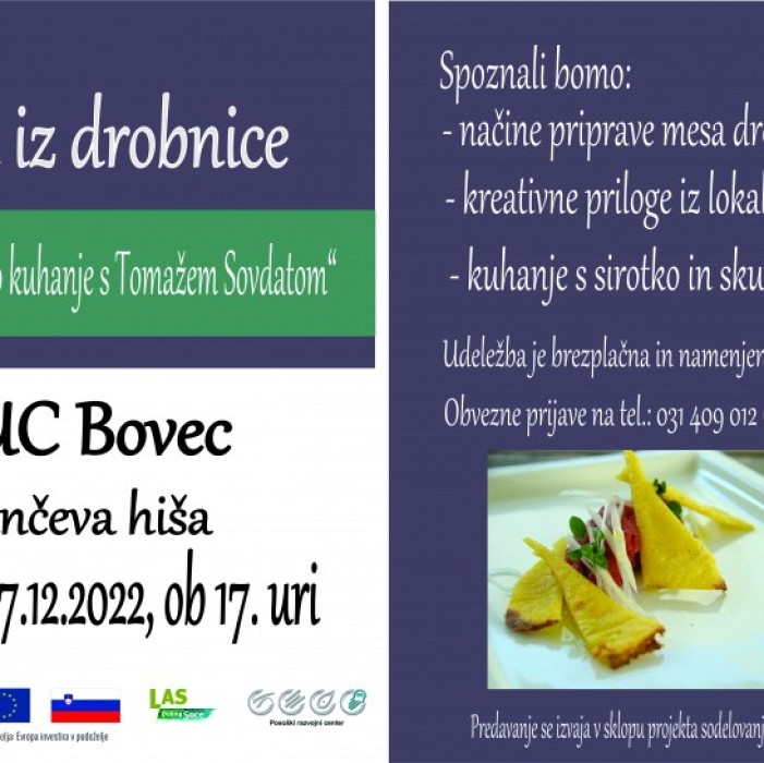 Delavnica kreativnega kuhanja s Tomažem Sovdatom