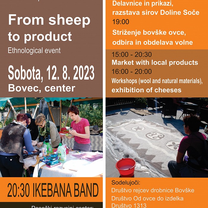 Etnološka prireditev: Od ovce do izdelka