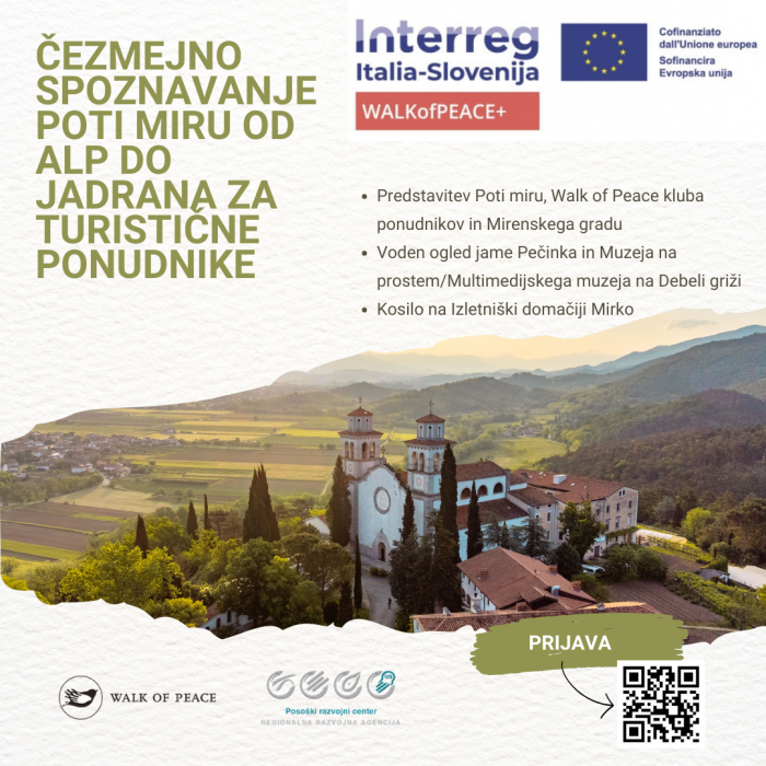 Čezmejno spoznavanje Poti miru od Alp do Jadrana za turistične ponudnike