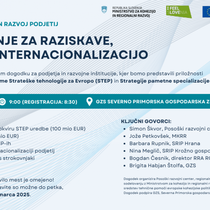 PRILOŽNOSTI ZA RAST IN RAZVOJ PODJETIJ