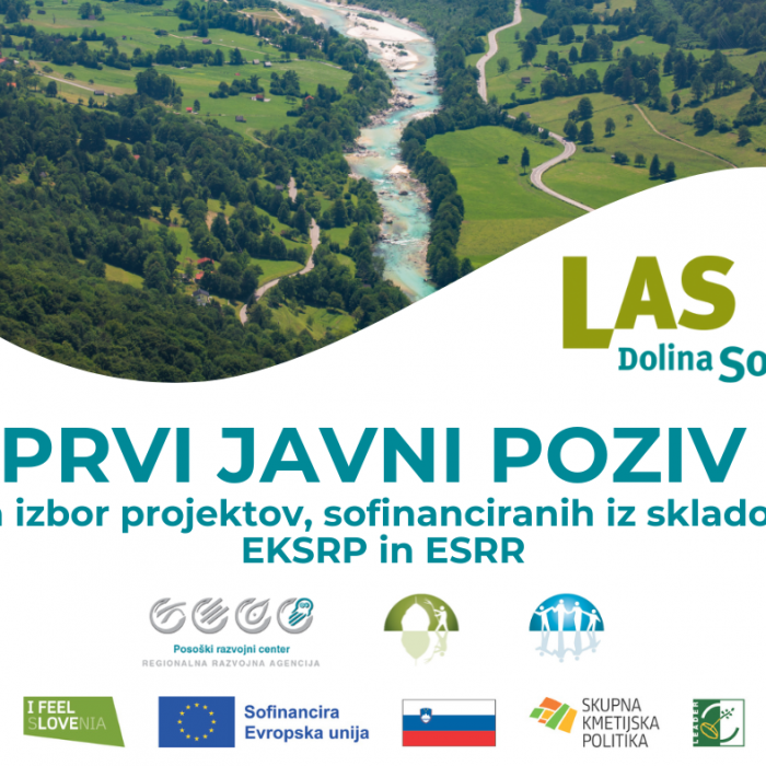 Zaključena javna poziva za izbor projektov za izvajanje Strategije lokalnega razvoja LAS Dolina Soče