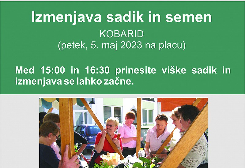 Izmenjava semen in sadik