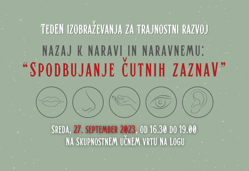 Nazaj k naravi in naravnemu – Spodbujanje čutnih zaznav