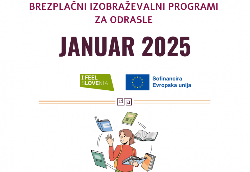50-urni brezplačni tečaji v januarju 2025
