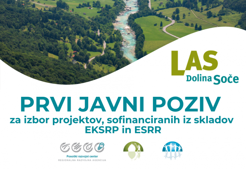 Odprta aplikacija za vnos vlog za 1. javni poziv LAS Dolina Soče