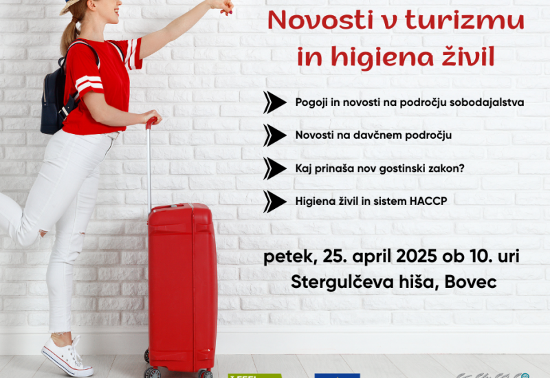 Brezplačna delavnica Novosti v turizmu in higiena živil