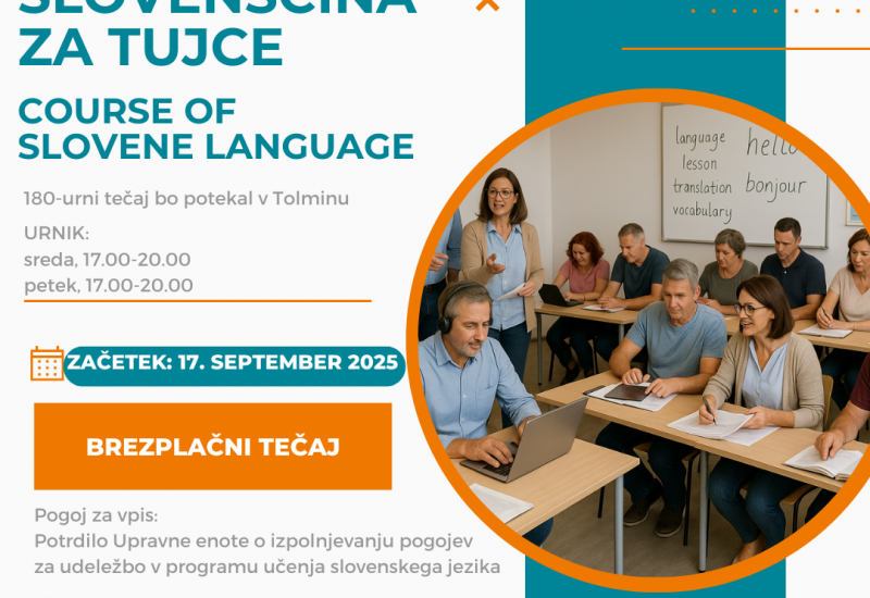 Tečaj začetne slovenščine za tujce